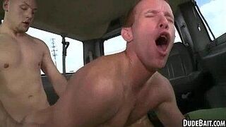 These two straight hunks are having hot anal sex porn video